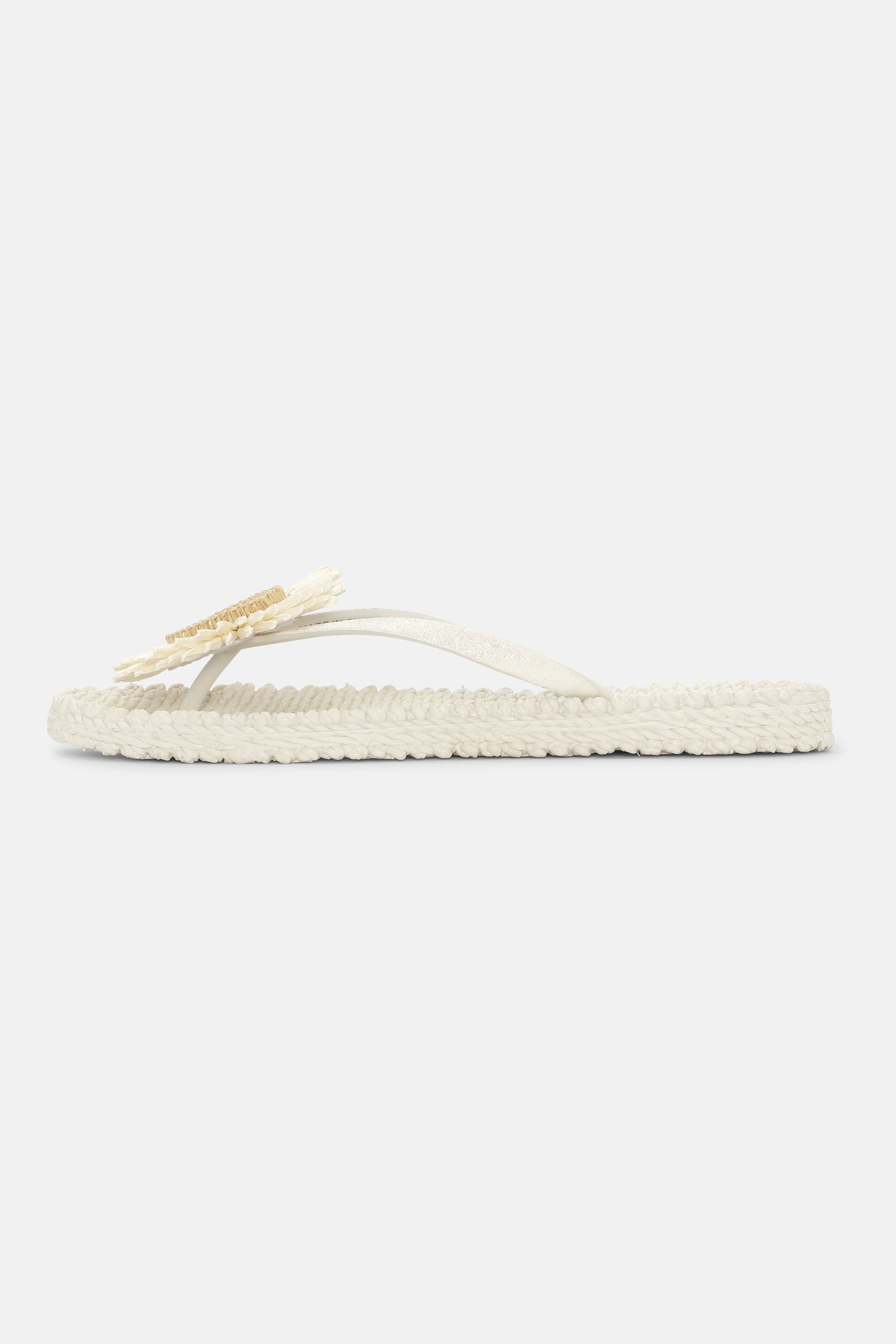 Flip-flops Blomst - Creme